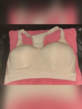 Increadible Sports Bra By VS Sport Nude Padded Racerback Bra- Size 38DD